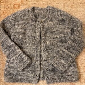 Handmade Vintage Cardigan, wool sz L